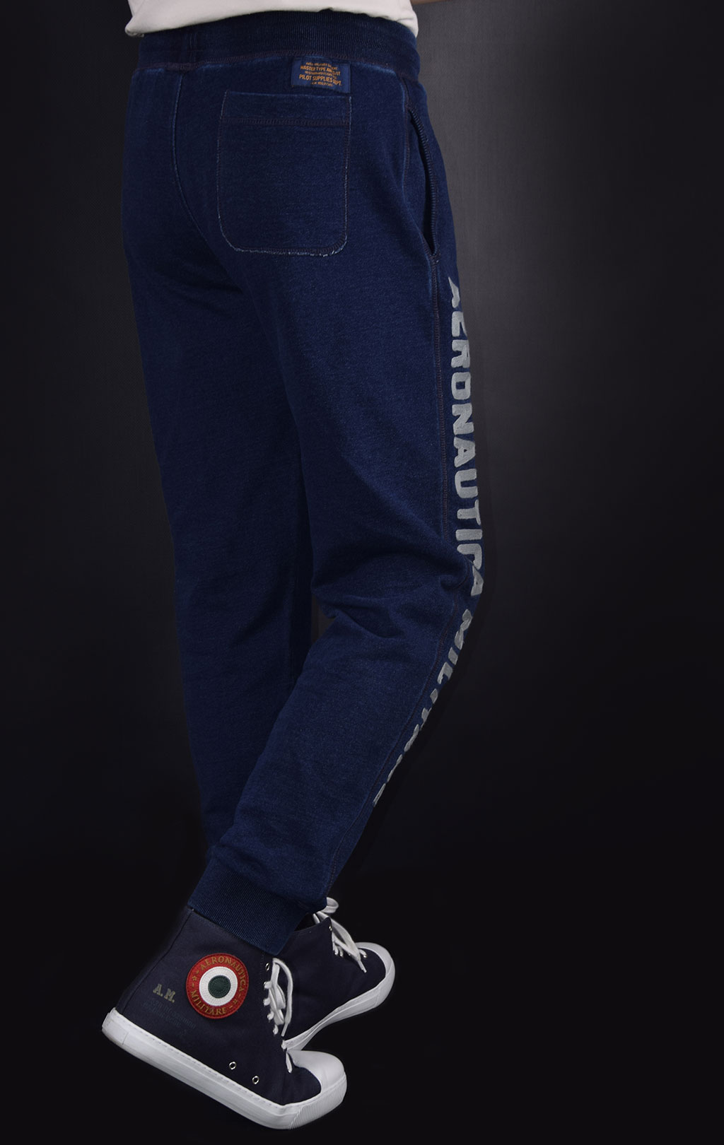 Брюки спортивные AERONAUTICA MILITARE SS19 indigo (PF 718) 