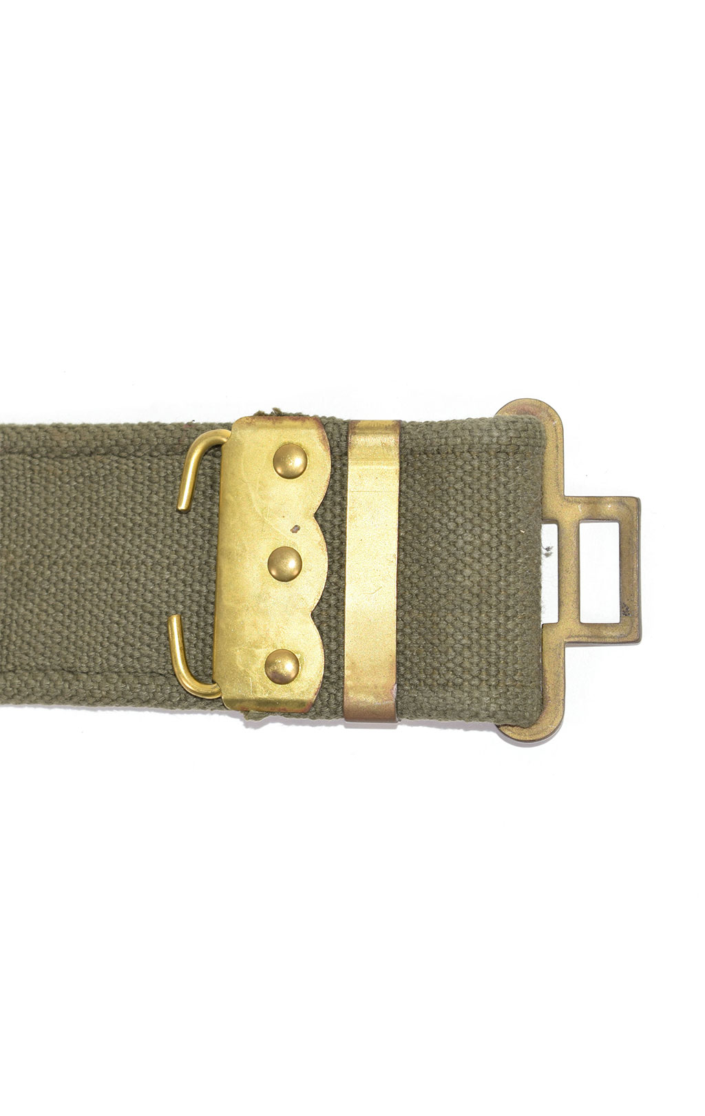 Ремень пистолетный брезент Gold Buckle olive Италия