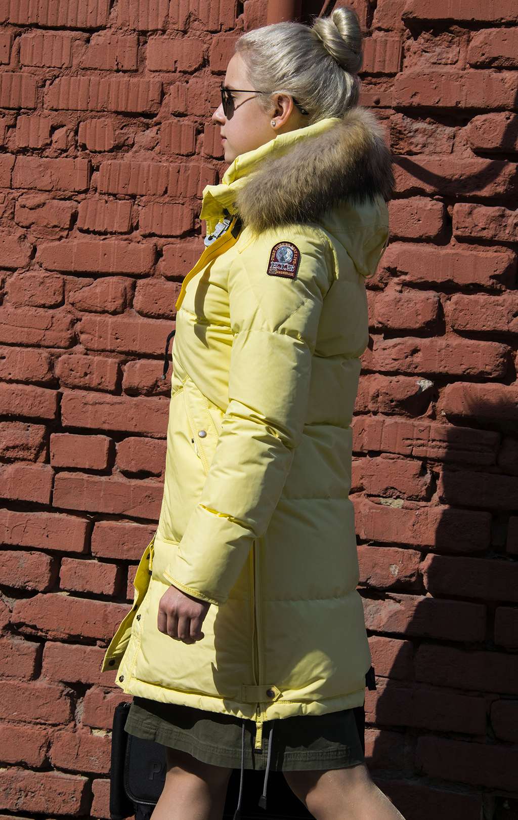 Женская куртка-пуховик PARAJUMPERS LONG BEAR FW 21/22 dusty yellow 