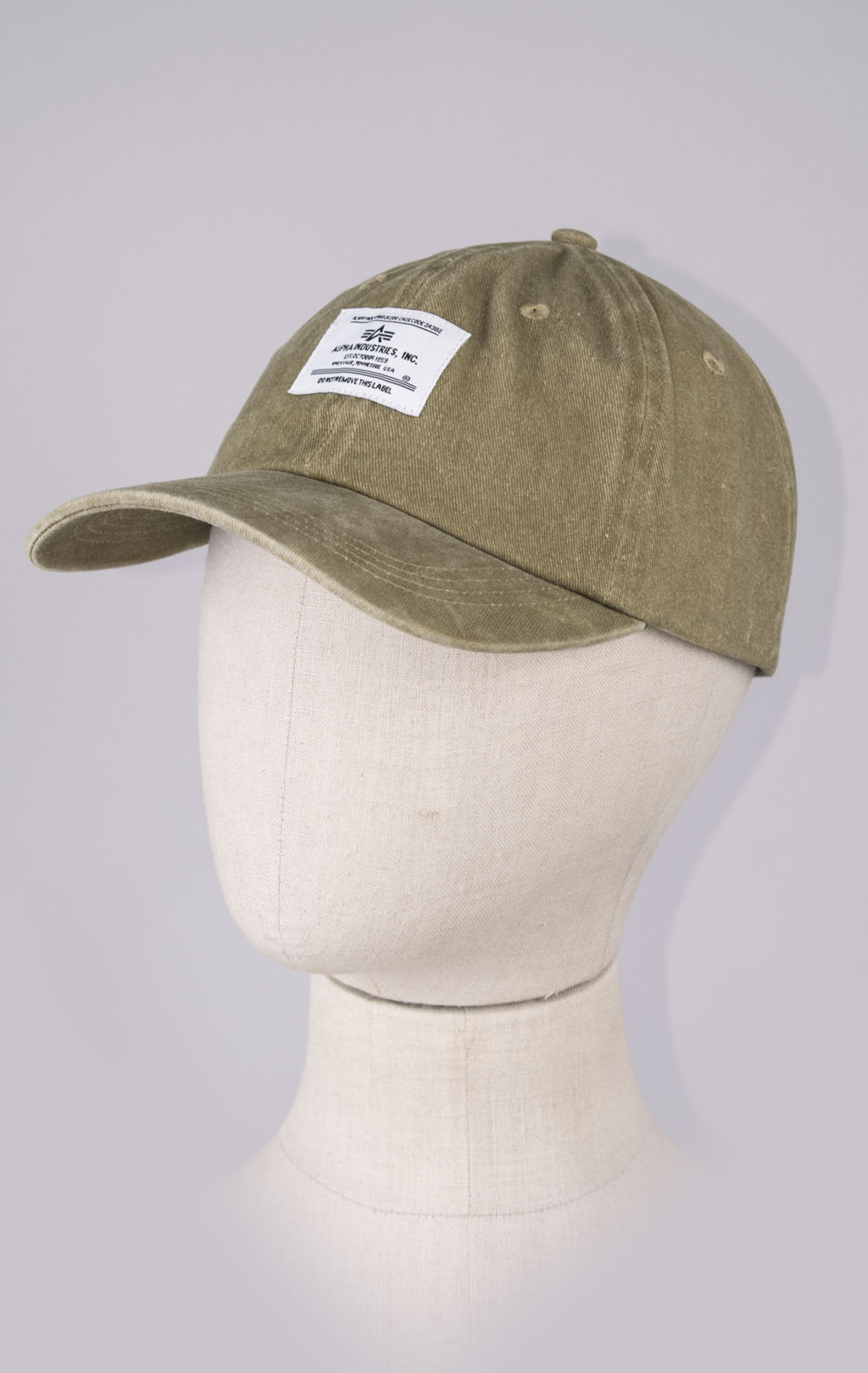 Бейсболка ALPHA INDUSTRIES BATTLEWASH CAP FW 23/24 olive 