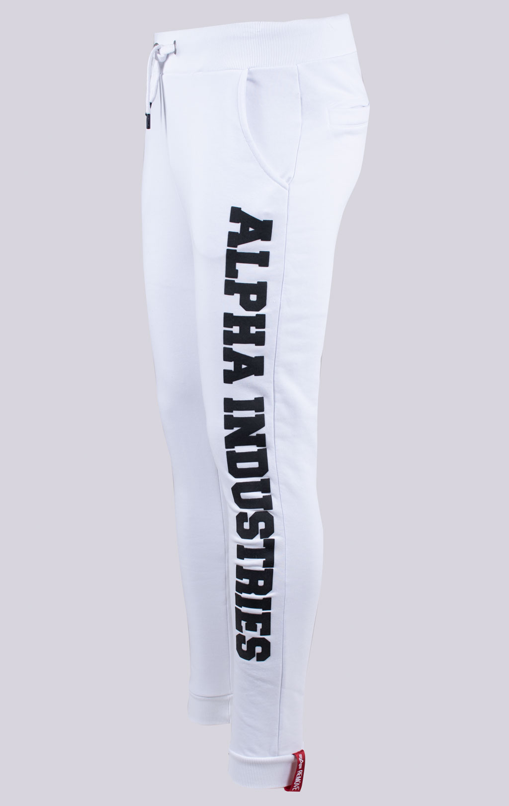 Брюки спортивные джоггеры ALPHA INDUSTRIES BIG LETTERS JOGGER white 