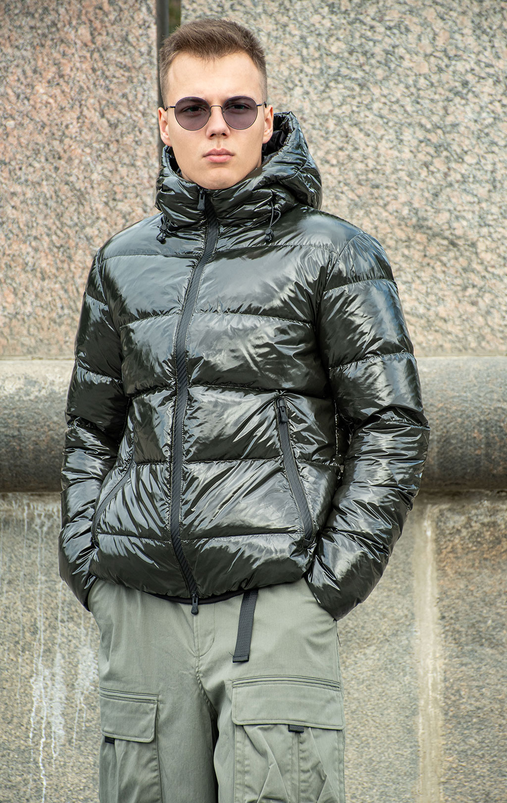 Куртка-пуховик PEOPLE OF SHIBUYA DUVE FW 19/20 army olive 