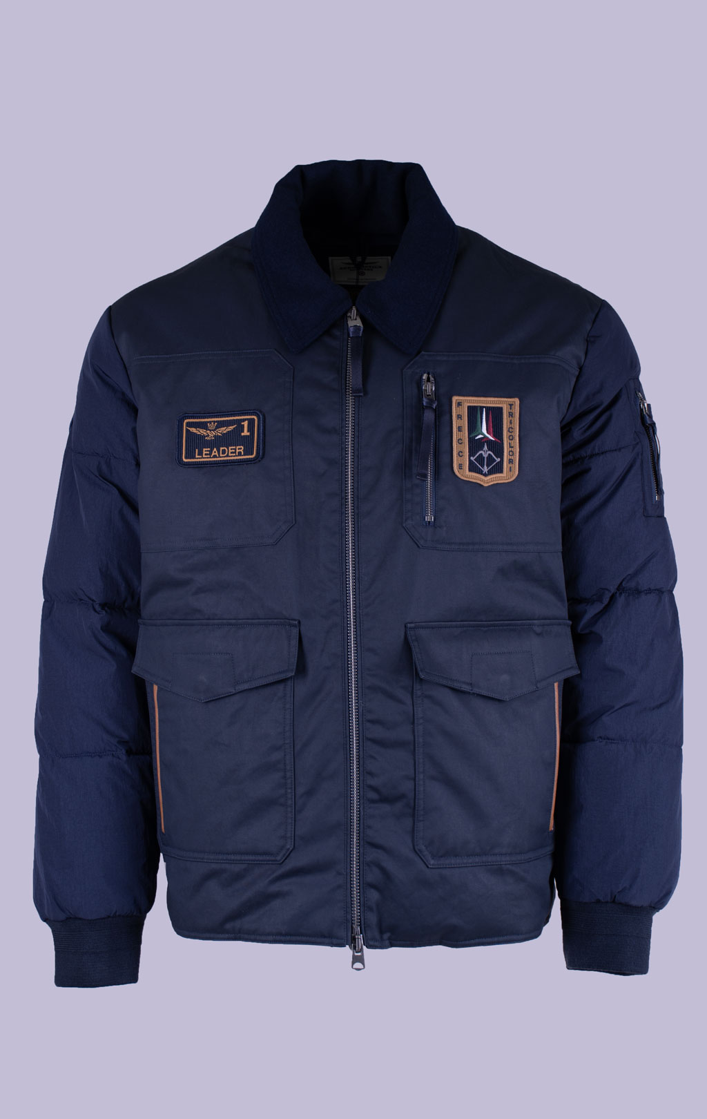 Куртка-пилот AERONAUTICA MILITARE FW 26/27/CN blue navy (AB 3081) 