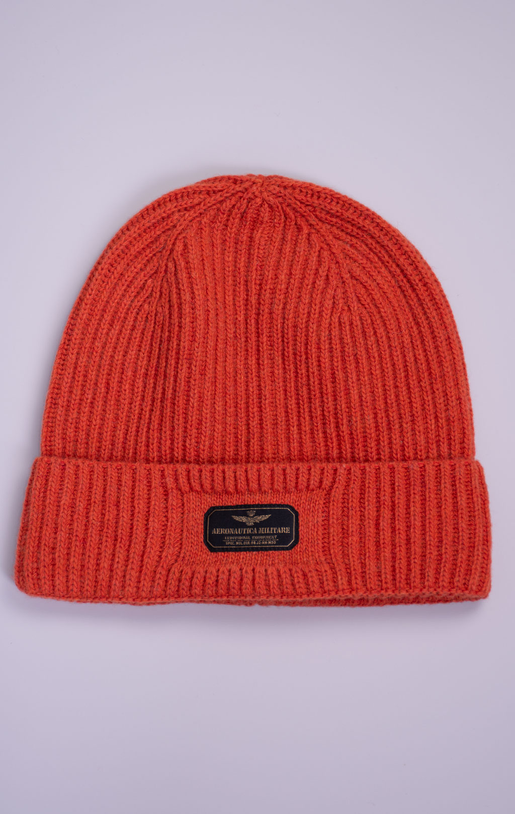 Шапка вязаная AERONAUTICA MILITARE FW 26/27/IT persimmon orange (CU 0096) 