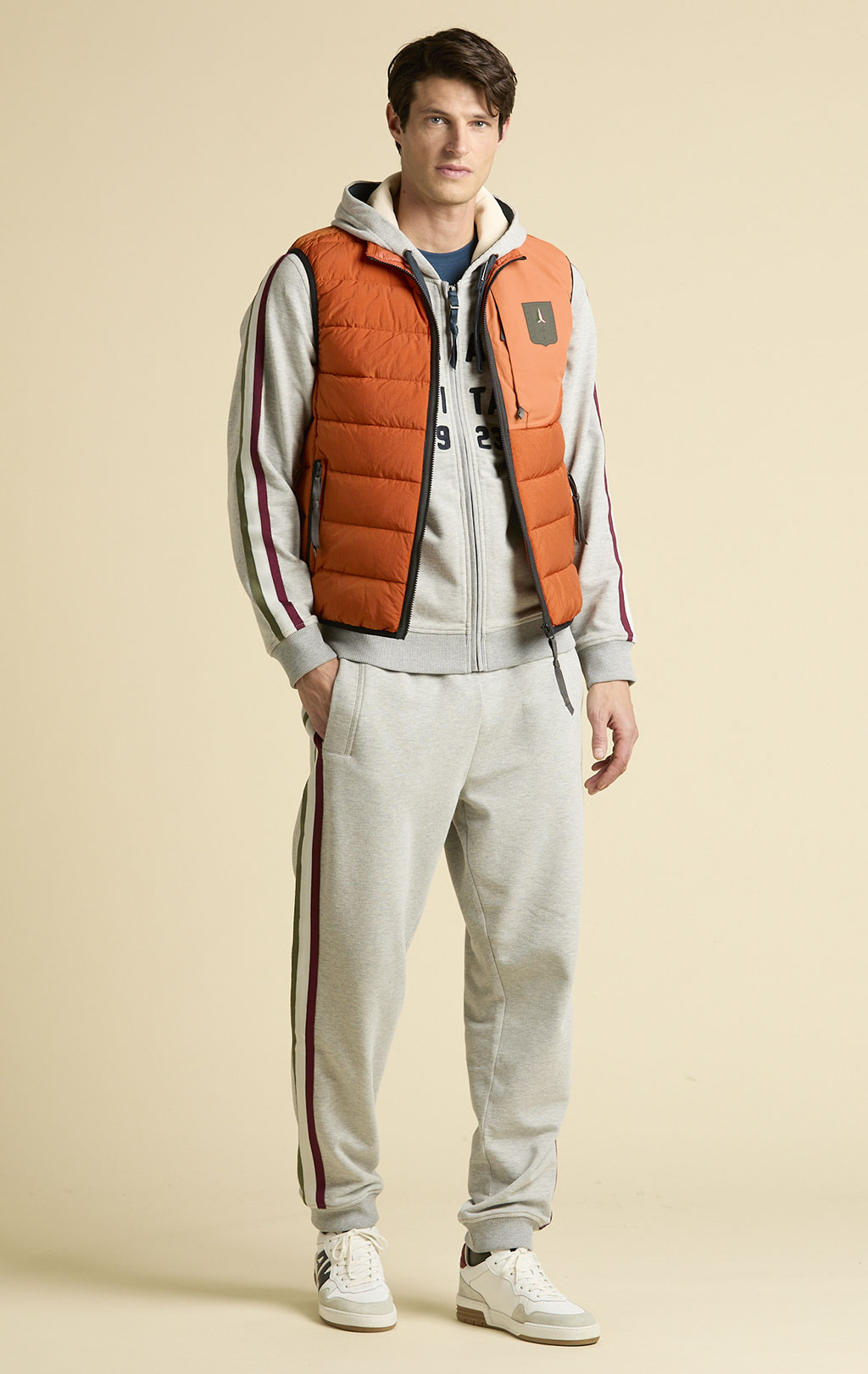 Брюки спортивные AERONAUTICA MILITARE FW 25/26/TR grigio melange (PF 1005) 