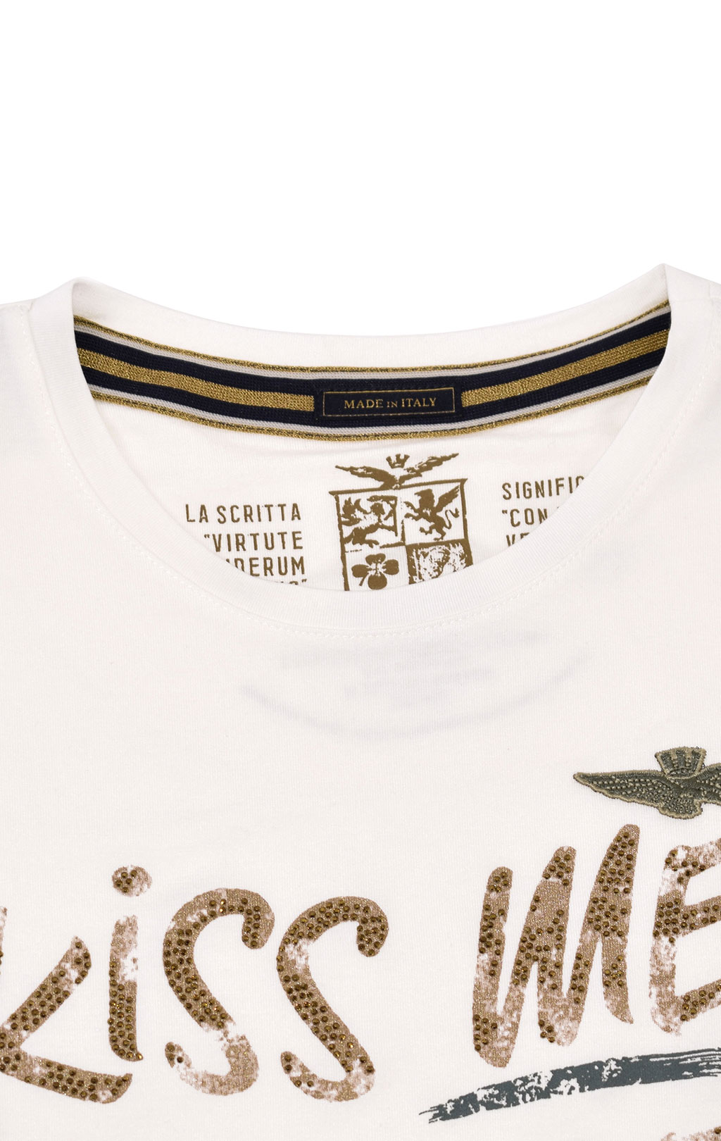Женская футболка AERONAUTICA MILITARE SS 20/IT bianco (TS 1748) 