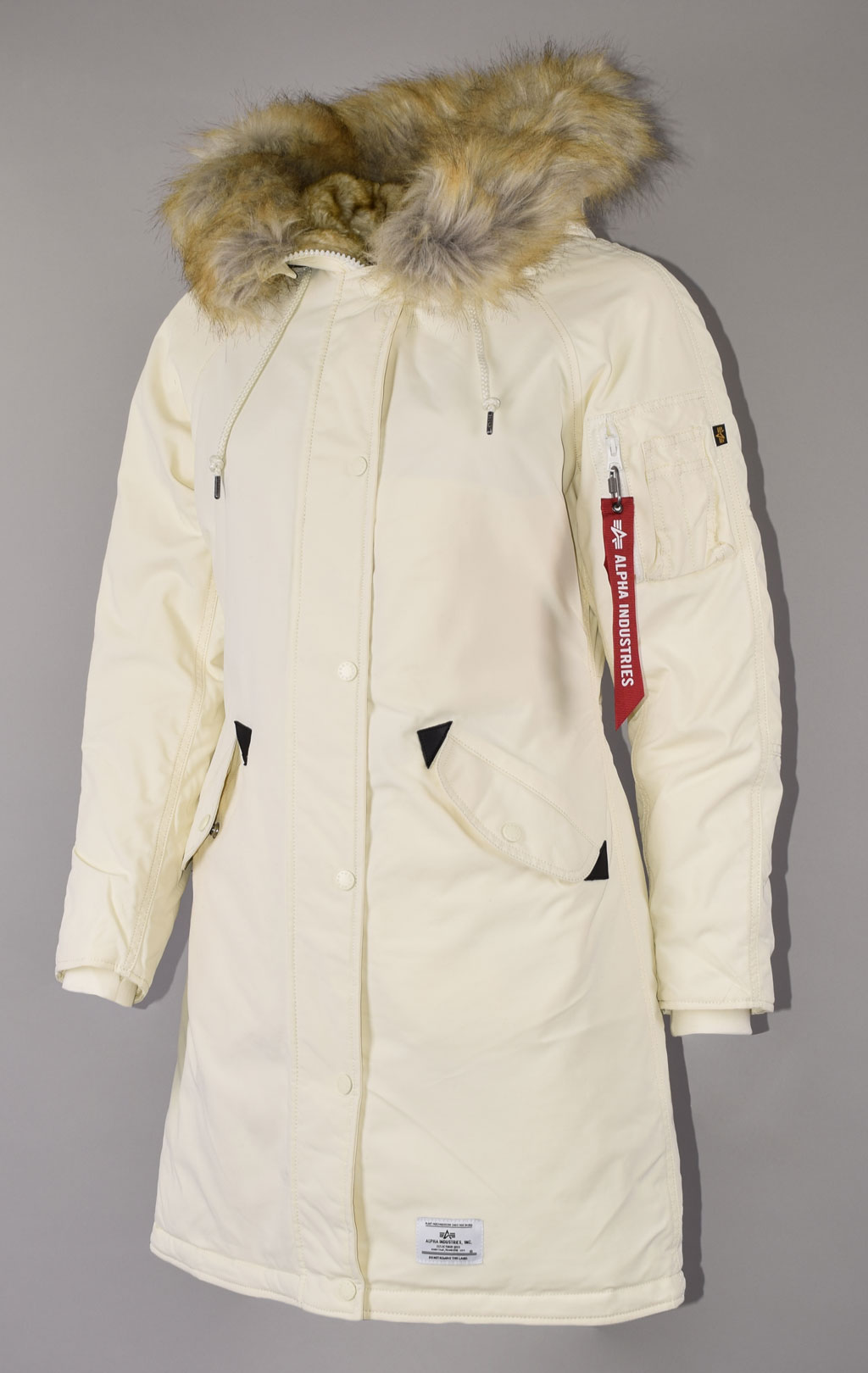 Женская аляска ALPHA INDUSTRIES ELYSE FW 22/23 m light cream 