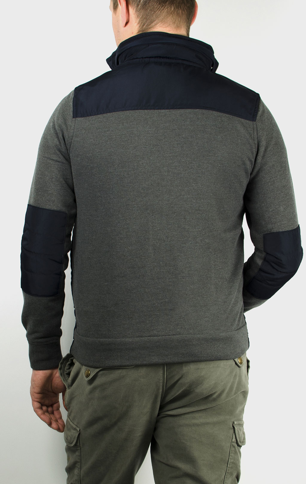 Толстовка-куртка AERONAUTICA MILITARE grigio melange (AF 177) 