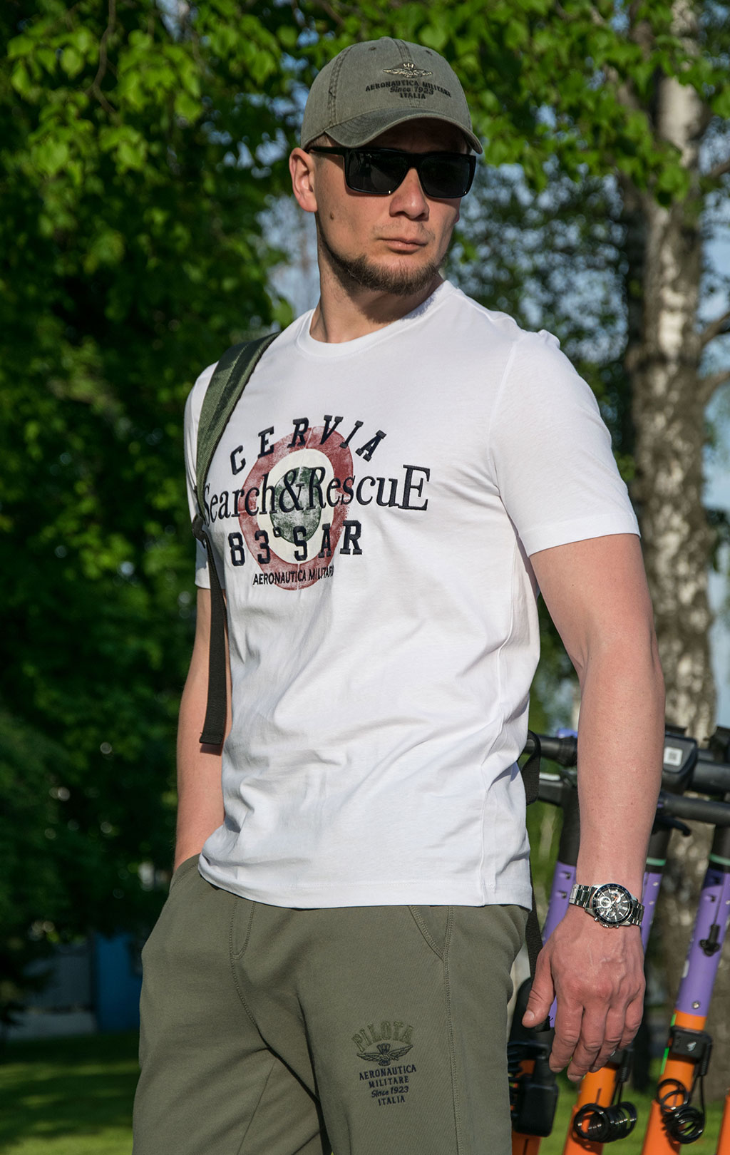 Футболка AERONAUTICA MILITARE SS 23/BD off white (TS 2085)