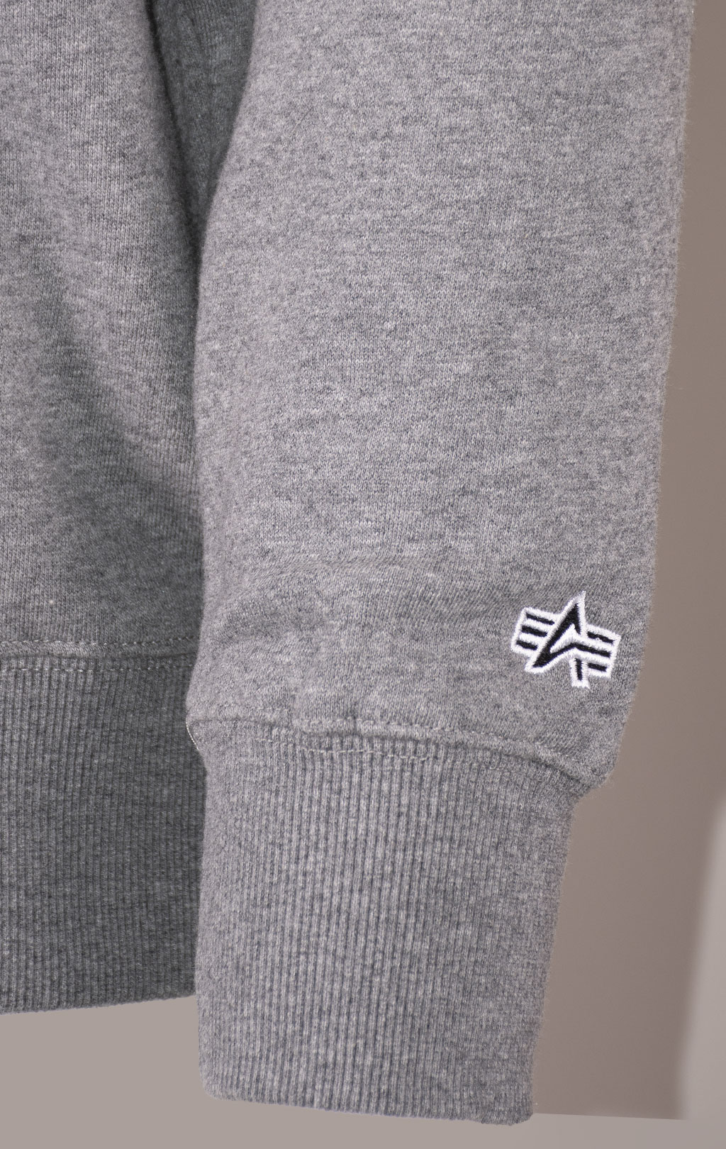Толстовка ALPHA INDUSTRIES ALPHA LOGOS HOODIE FW 24/25 medium charcoal heather 