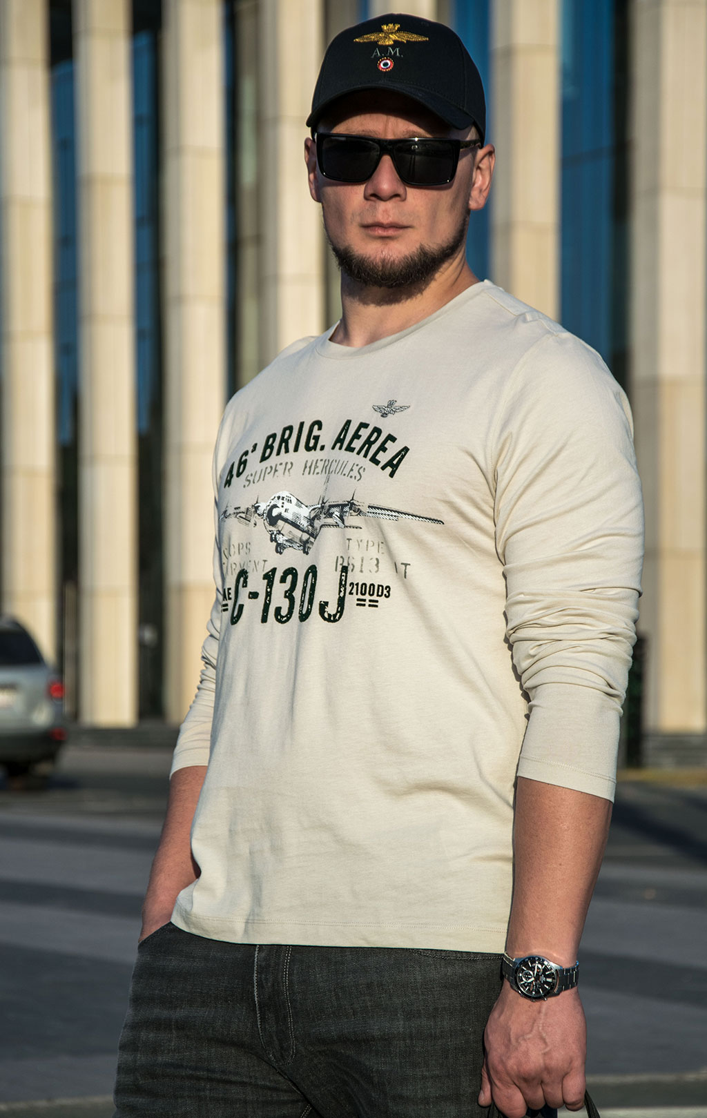 Лонгслив AERONAUTICA MILITARE FW 23/24/TR ghiaccio (TS 2144) 