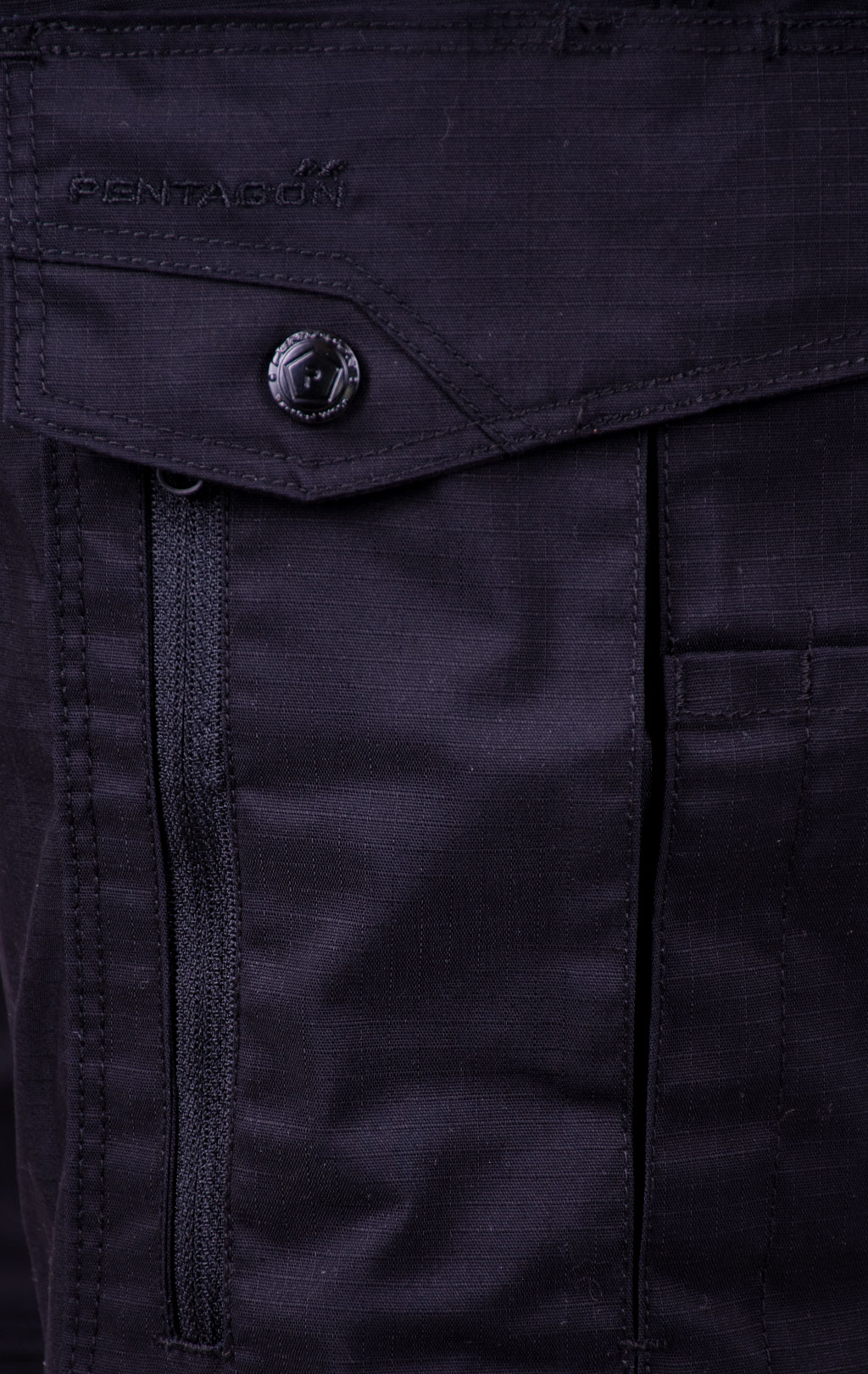 Брюки тактические Pentagon RANGER 2.0 хлопок35%/полиэстер65% Rip-Stop stretch black 05007 