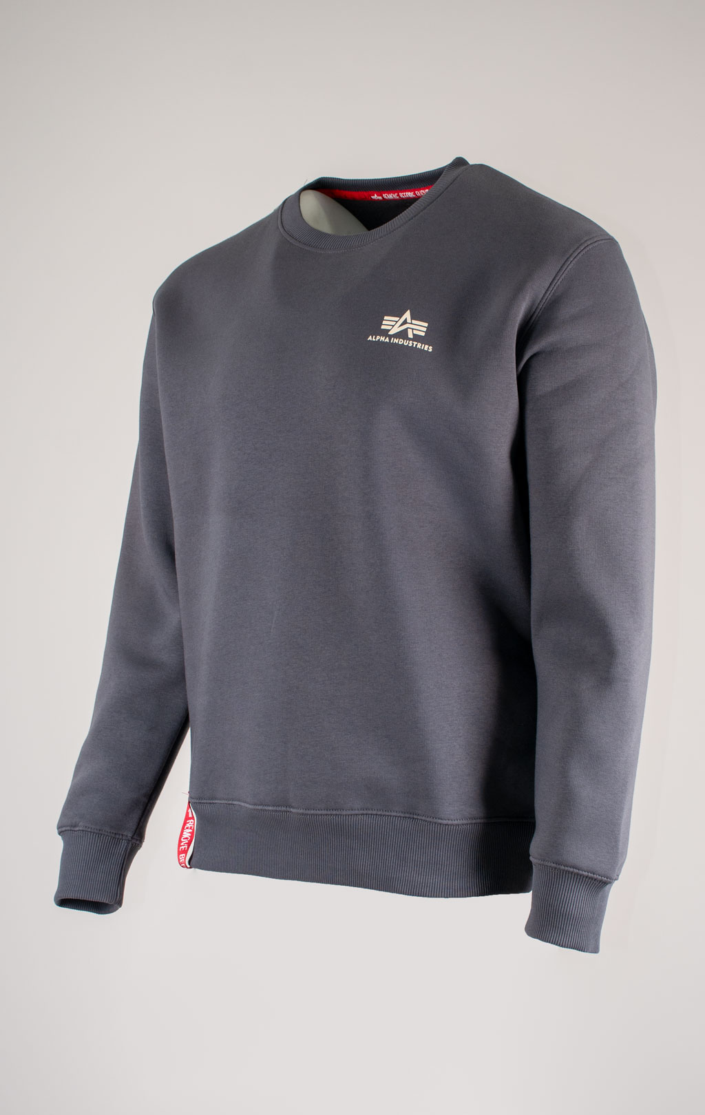 Свитшот ALPHA INDUSTRIES BASIC SWEATER SMALL LOGO greyblack 