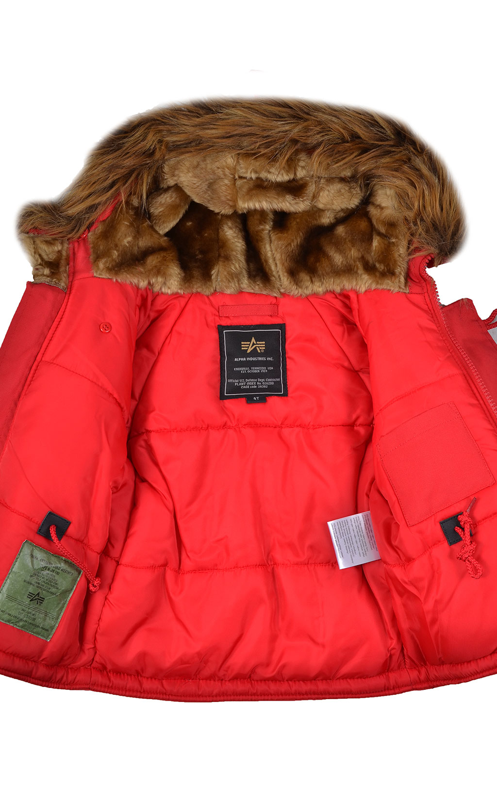 Детская аляска ALPHA INDUSTRIES EXPLORER red speed 