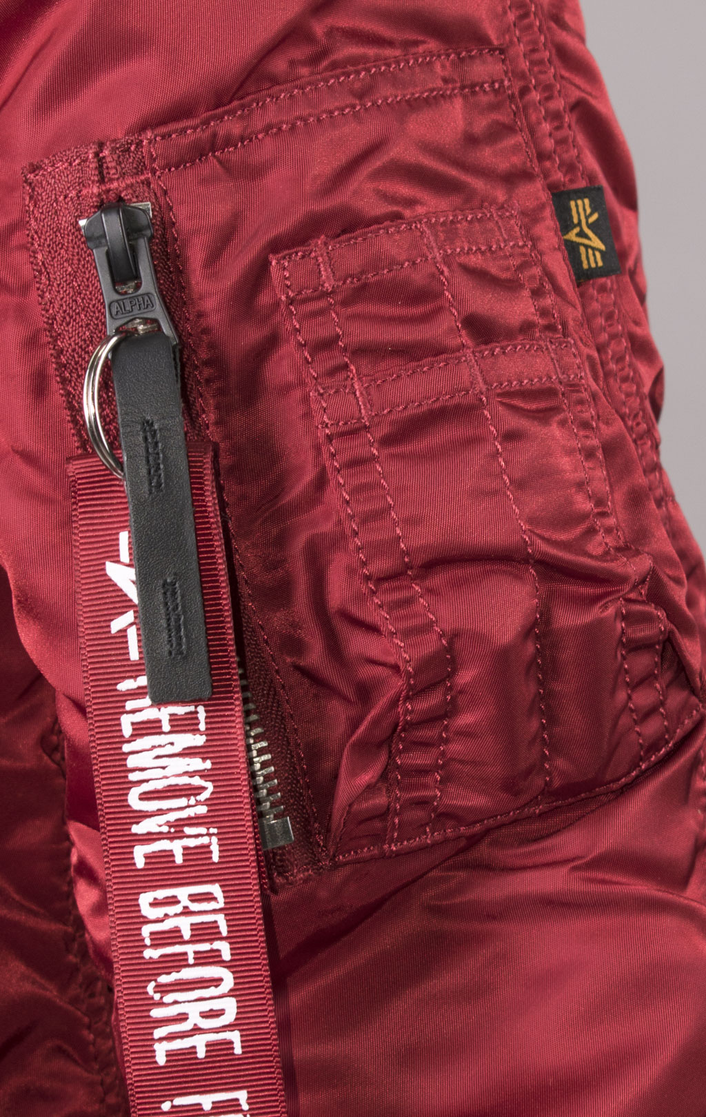 Женская аляска ALPHA INDUSTRIES CLASSIC N-3B original fit натур. мех FW 21 m commander red 