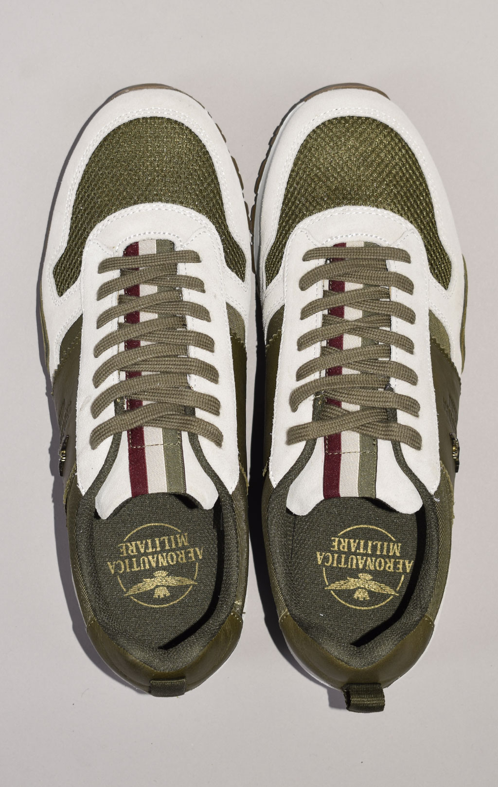 Кроссовки AERONAUTICA MILITARE SS 23 m/PT verde/grigio (SC 246)