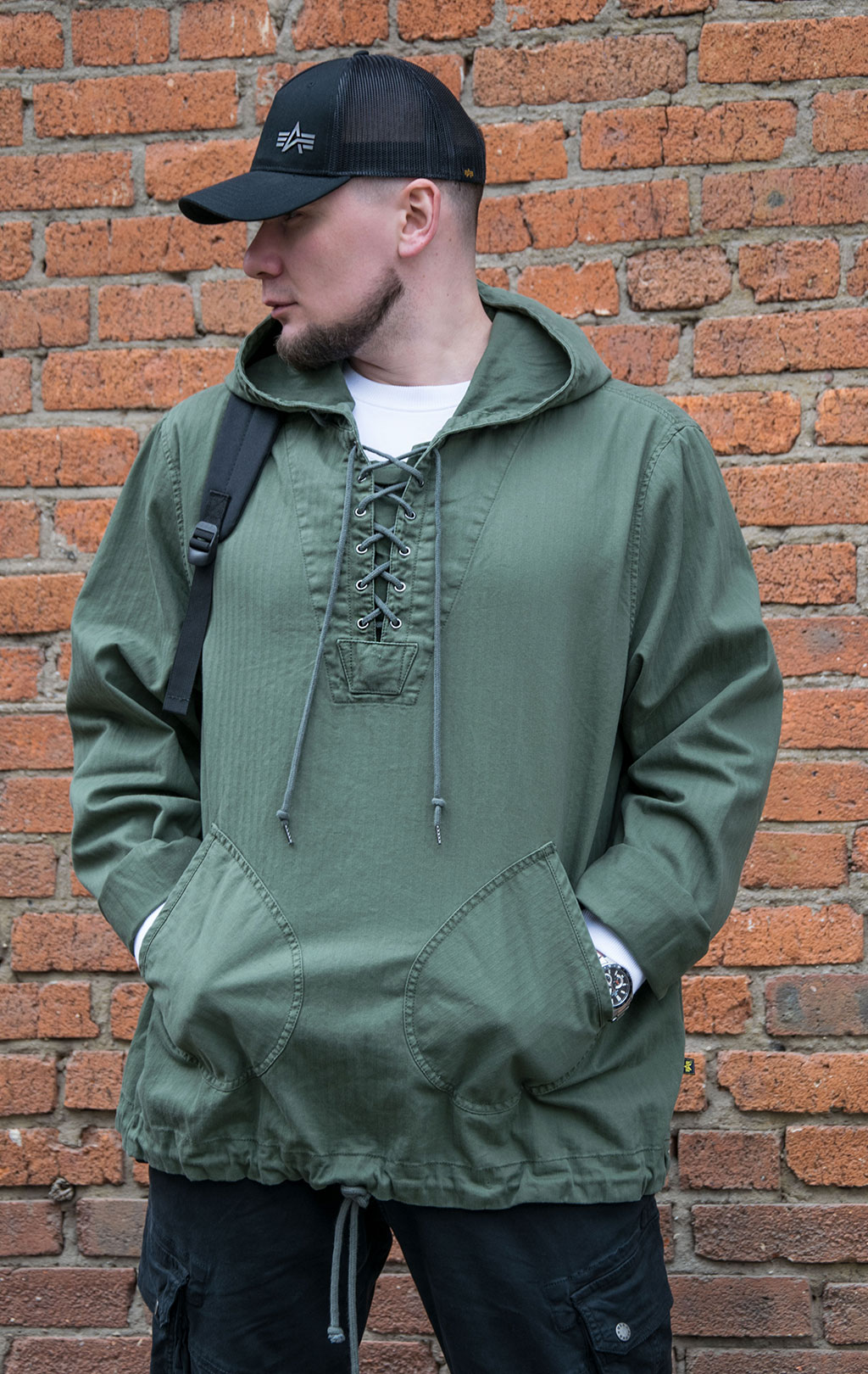 Анорак ALPHA INDUSTRIES MARINER ANORAK хлопок olive 