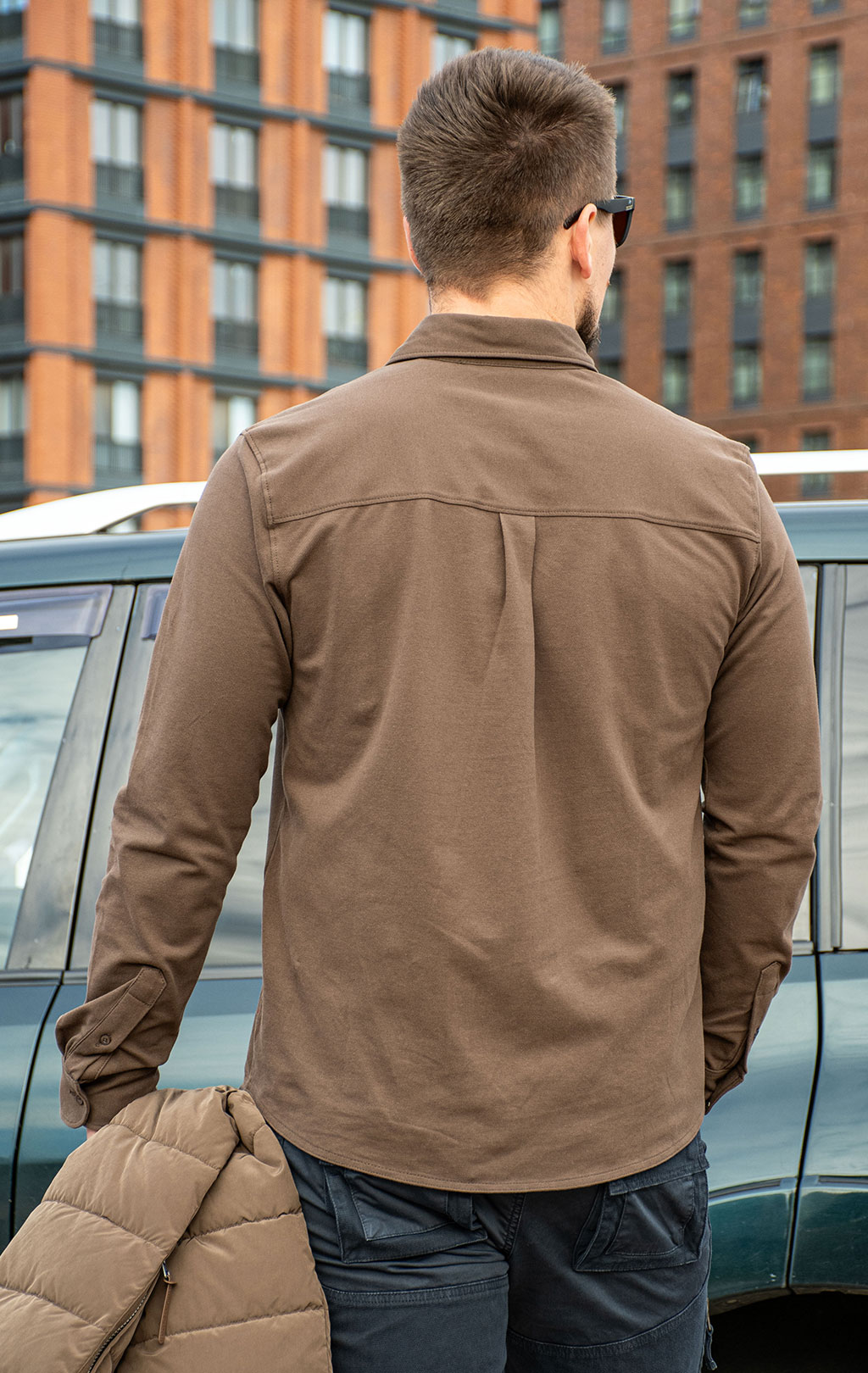 Рубашка трикотажная AERONAUTICA MILITARE FW 26/27/BD chestnut brown (CA 1313) 