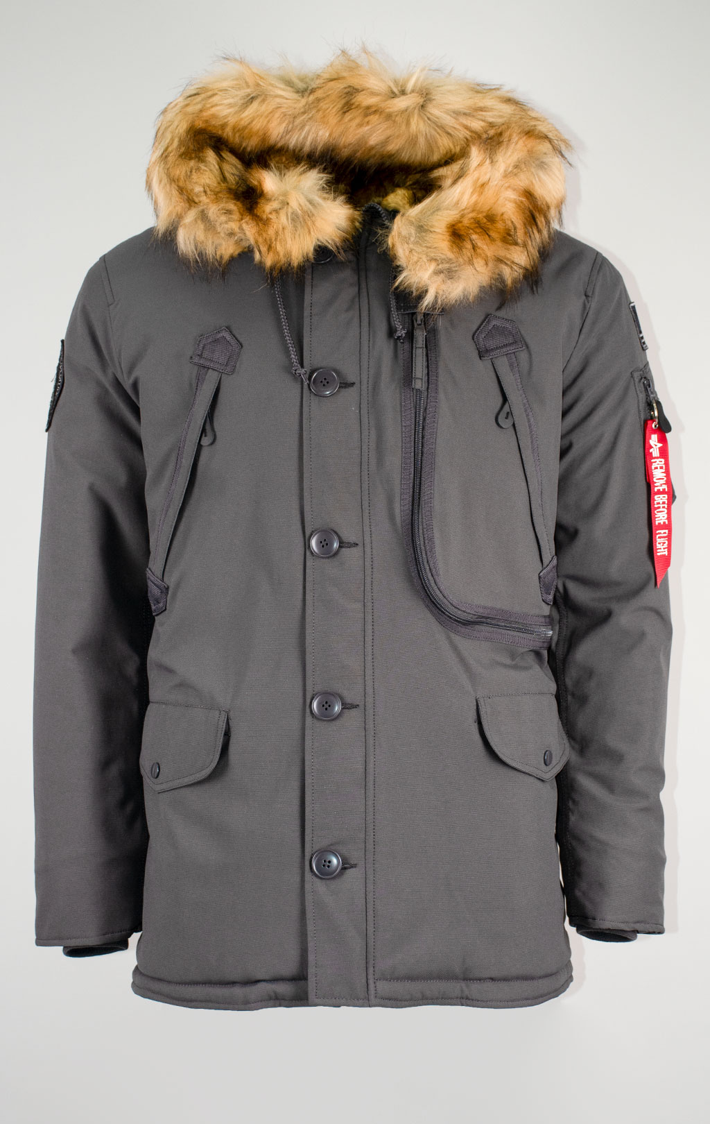Аляска ALPHA INDUSTRIES POLAR vintage grey 