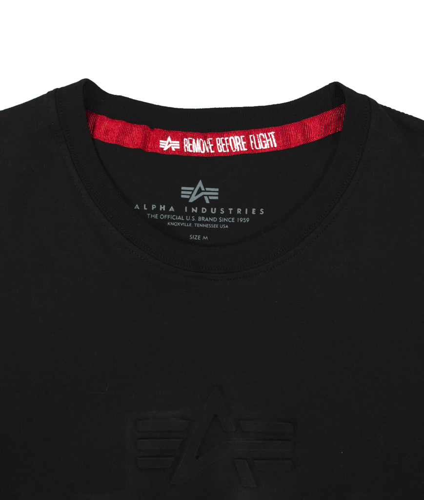 Футболка ALPHA INDUSTRIES 3D T black 