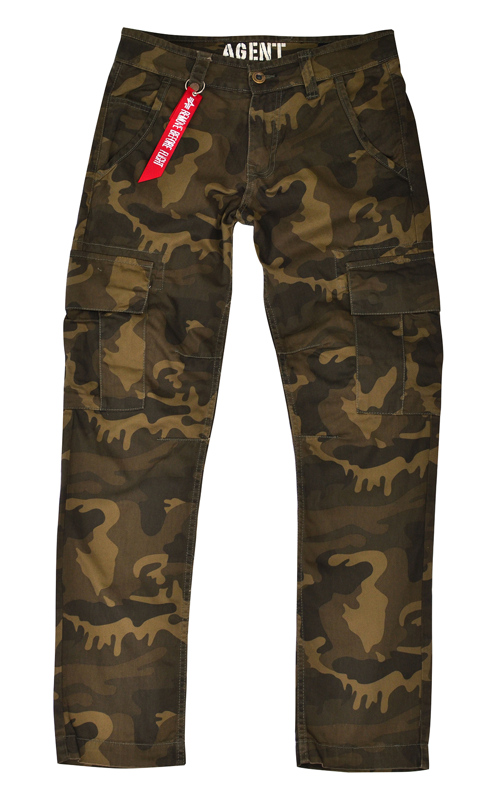 Брюки-карго ALPHA INDUSTRIES AGENT C olive camo 