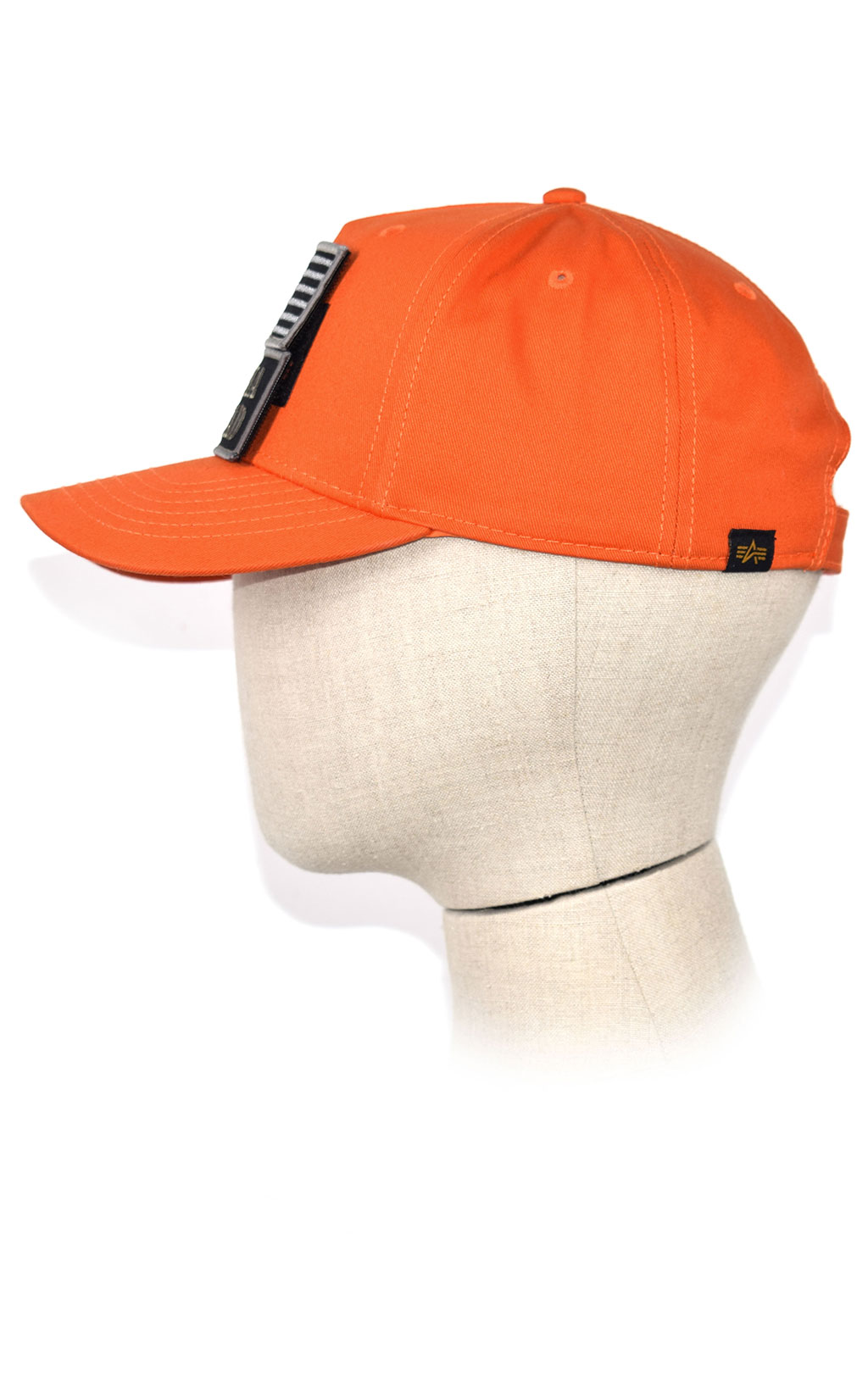 Бейсболка ALPHA INDUSTRIES VELCRO PATCH CAP flame orange 