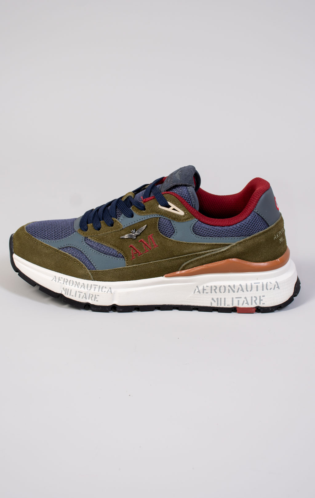 Кроссовки AERONAUTICA MILITARE (SC 0318) FW 25/26/CN verde militare/blue navy 