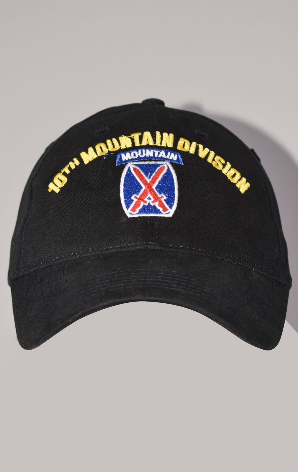 Бейсболка EC 10TH MOUNTAIN DIVISION black (5284) 