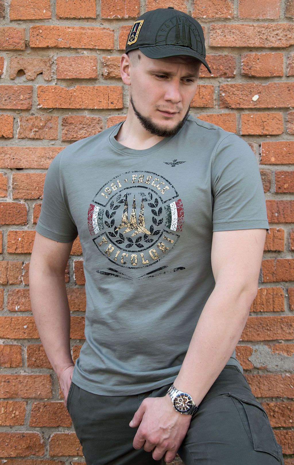 Футболка AERONAUTICA MILITARE FW 20/21/TR verde chiaro (TS 1771) 