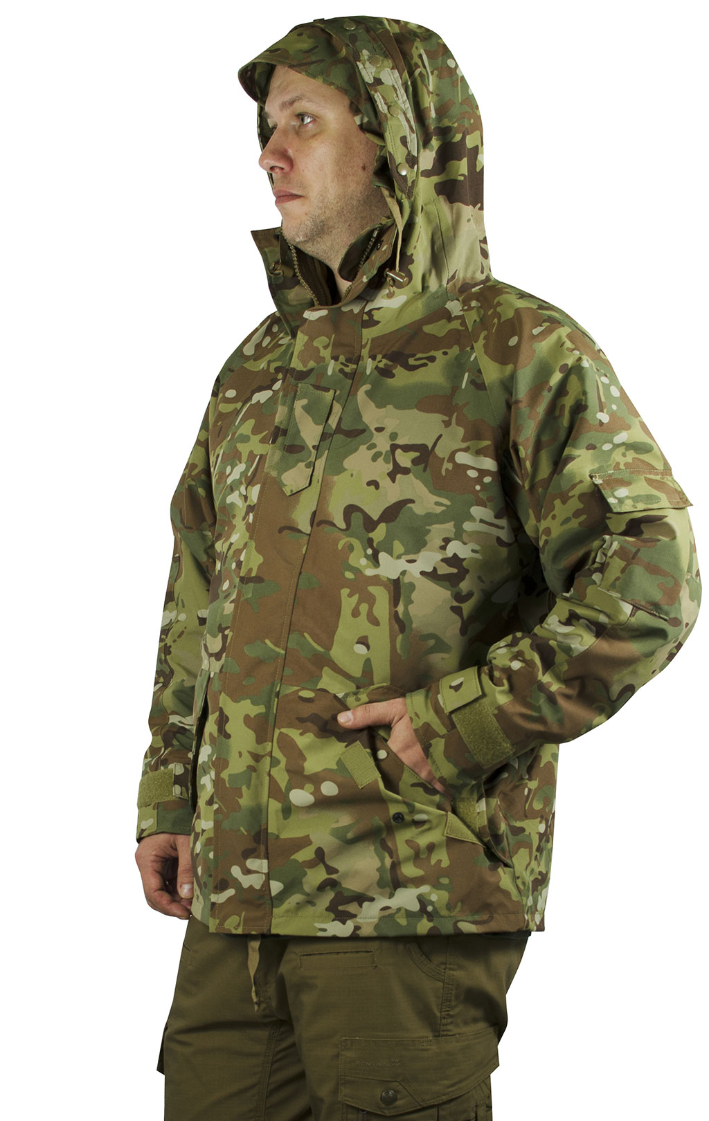 Куртка дождевая Fostex нейлон с подстёжкой флис multicam 
