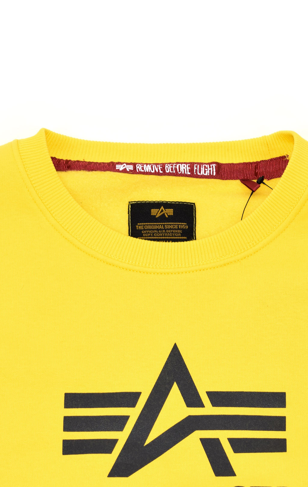 Свитшот ALPHA INDUSTRIES BASIC SWEATER empire yellow 