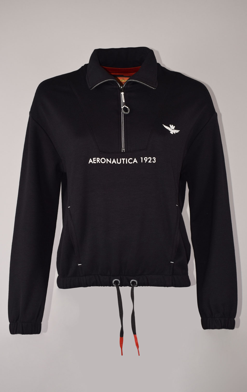 Женский свитшот AERONAUTICA MILITARE FW 22/23/TR nero (FE 1730) 