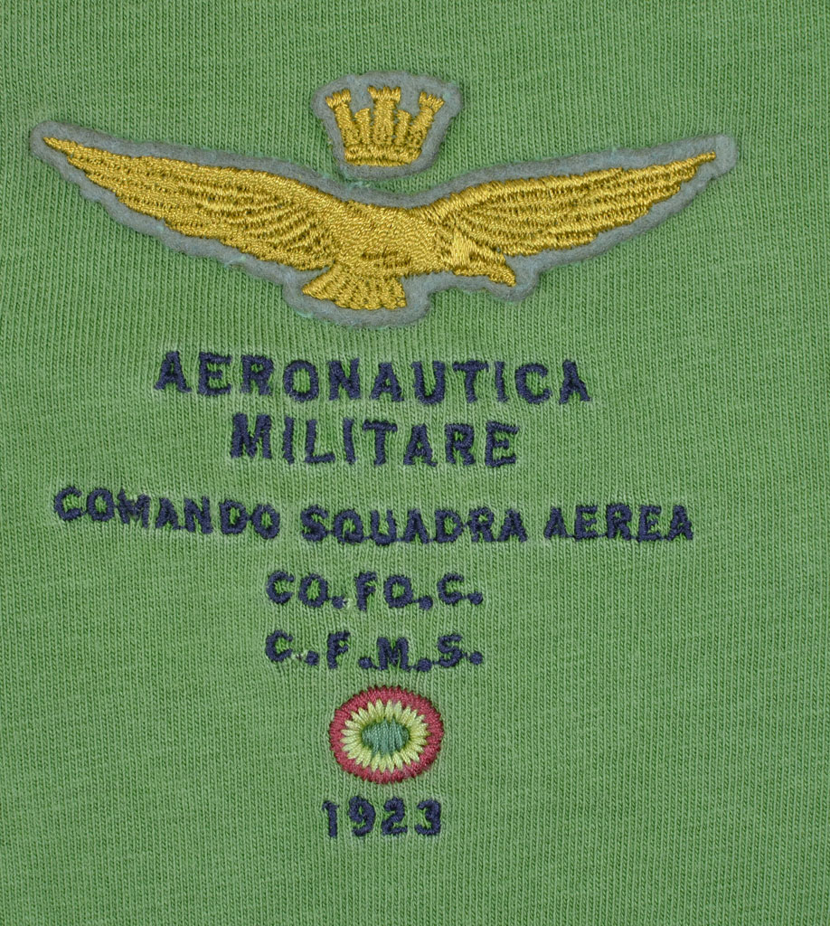 Футболка-поло AERONAUTICA MILITARE verde chiaro (PO 942) 