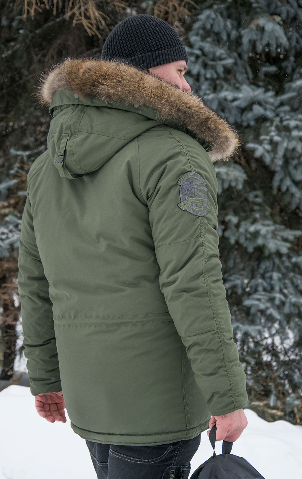 Аляска ALPHA INDUSTRIES EXPLORER натур. мех dark green 