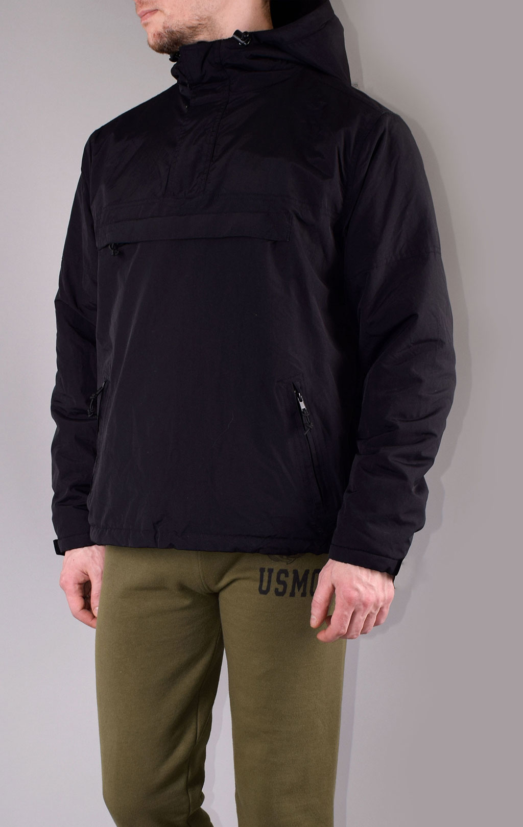 Анорак BRANDIT Windbreaker black 