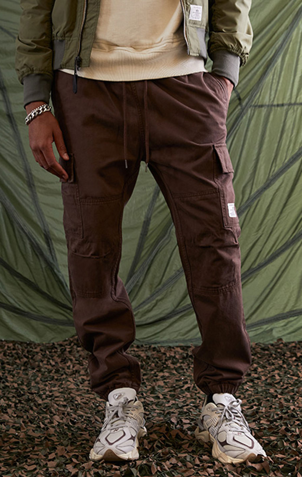 Брюки джоггеры ALPHA INDUSTRIES COTTON JOGGER FW 23/24 chocolate 