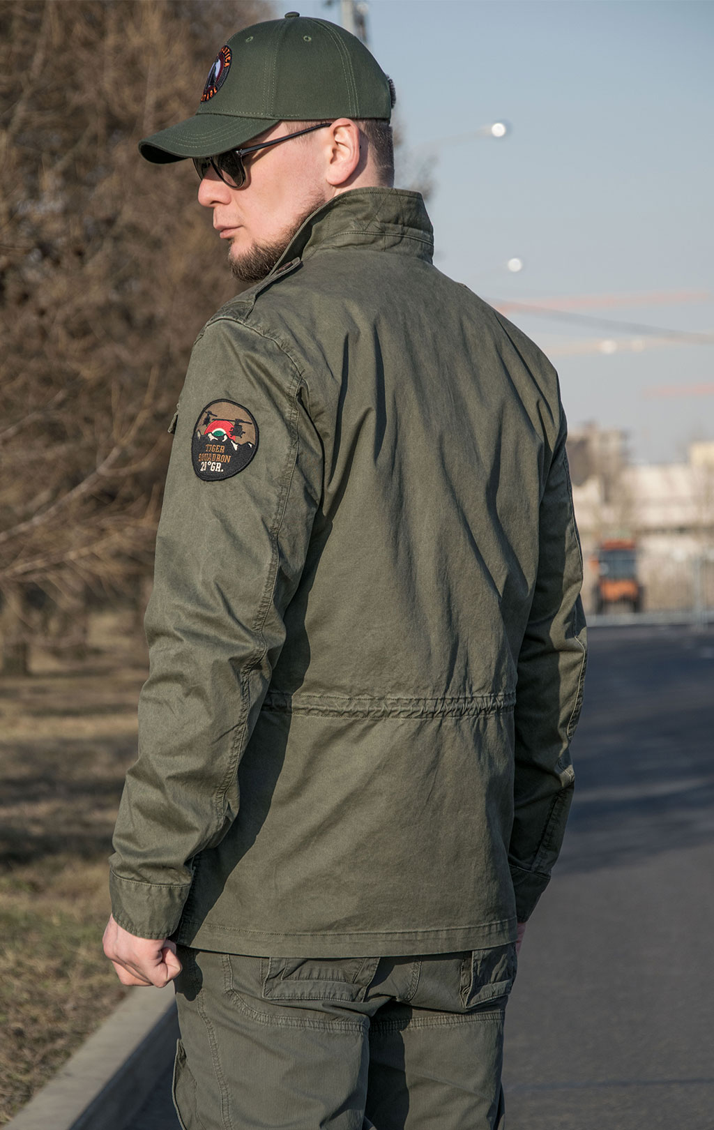 Ветровка AERONAUTICA MILITARE SS 22 m/CN verde militare (AB 2015) 