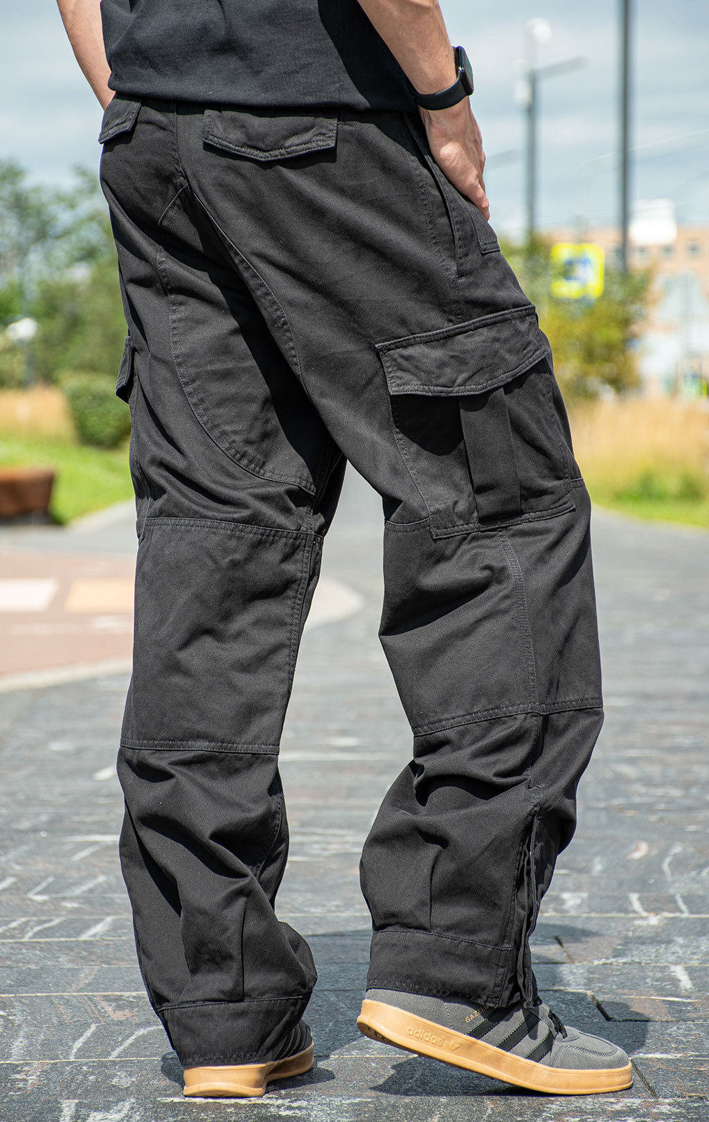 Брюки-карго ALPHA INDUSTRIES BELGIAN PANT M-64 плотные FW 24/25 black 