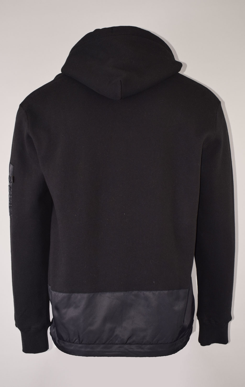 Толстовка ALPHA INDUSTRIES NYLON UTILITY HOODIE FW 21/22 black 