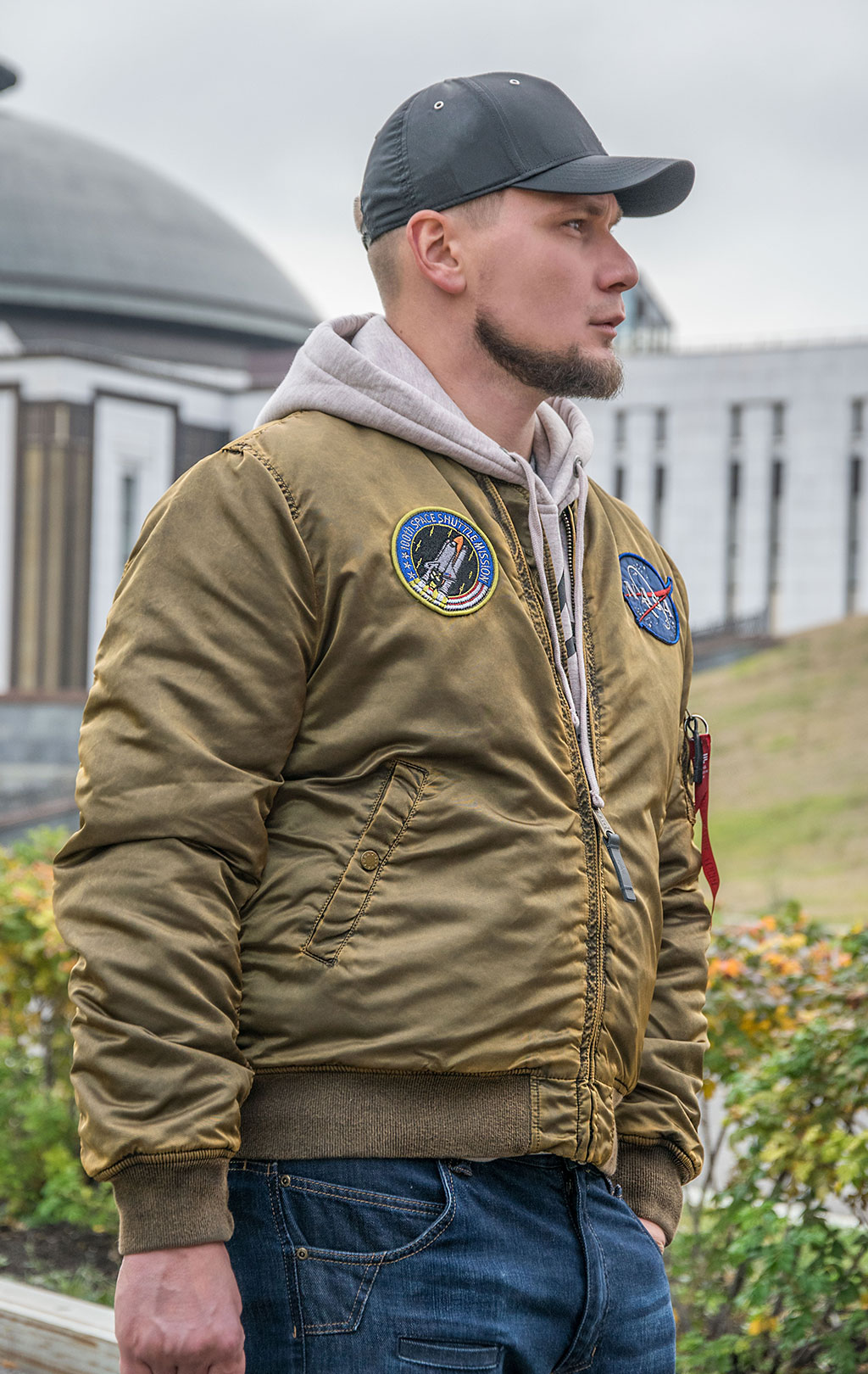 Бомбер ALPHA INDUSTRIES VF NASA BATTLEWASH MA-1 washed orange 