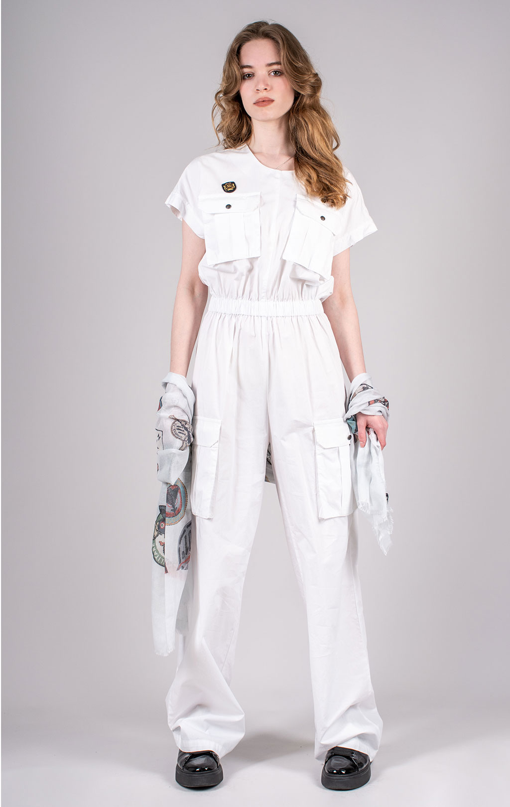 Женский комбинезон AERONAUTICA MILITARE SS 25 m/IT off white (TU 140) 