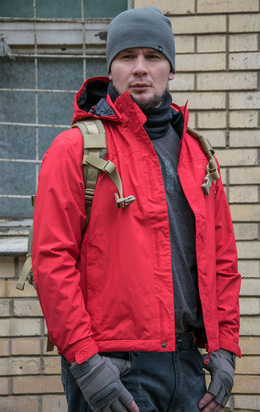 Куртка дождевая Pentagon ATLANTIC PLUS RAIN red 07011 