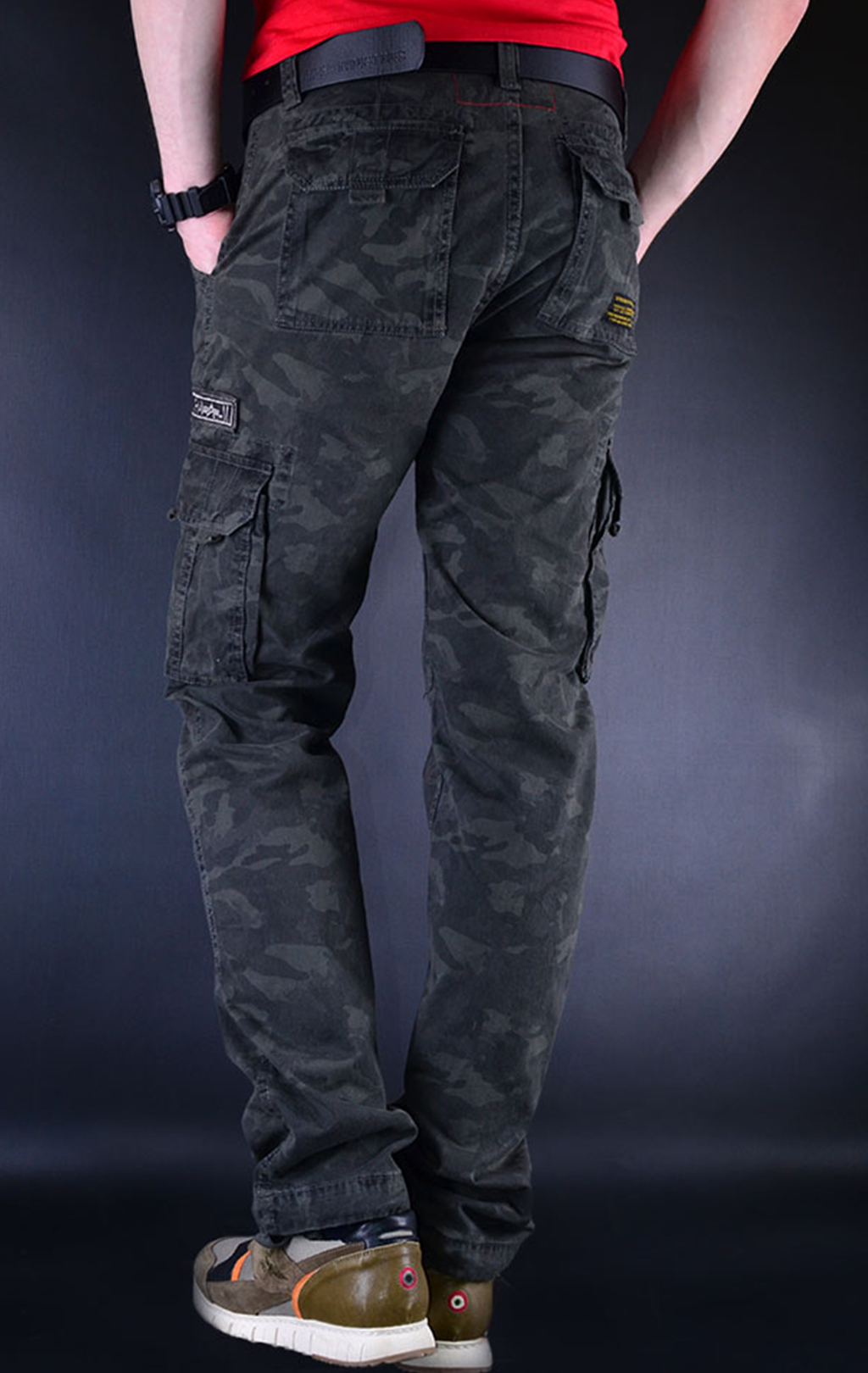 Брюки-карго ALPHA INDUSTRIES JET PANT big size black camo (#101212) 