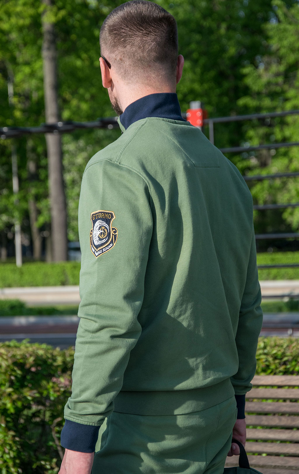 Олимпийка AERONAUTICA MILITARE SS 23/TR verde militare (FE 1748) 