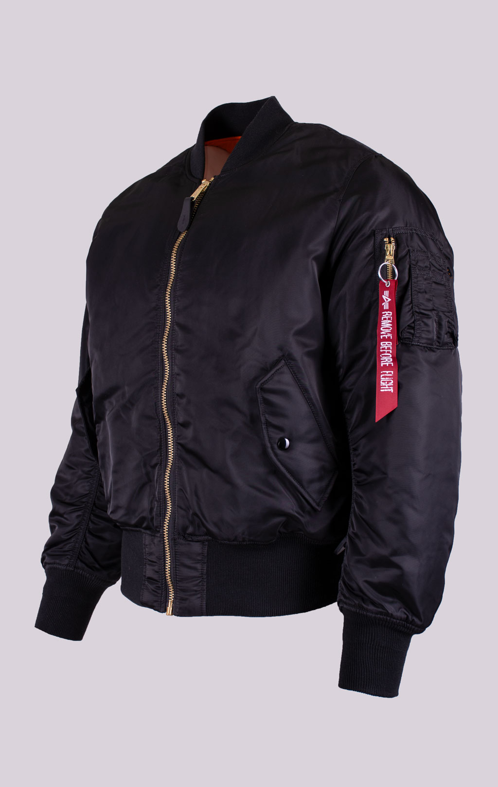 Бомбер ALPHA INDUSTRIES MA-1 big size black 