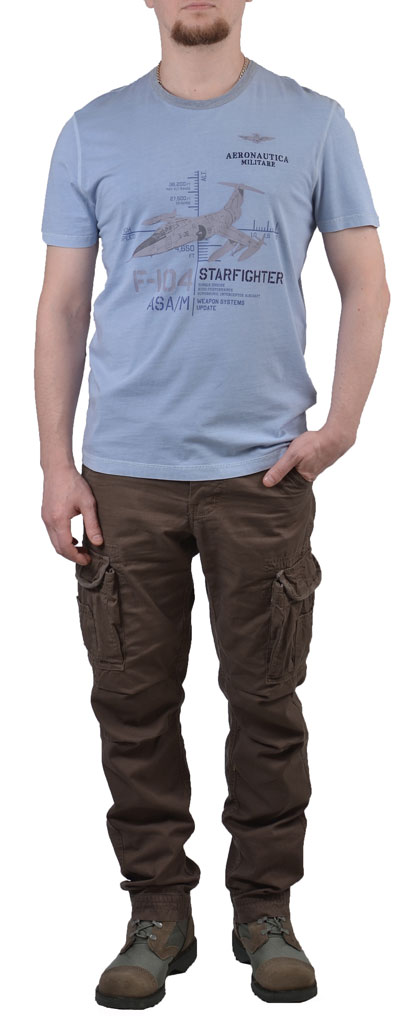 Футболка AERONAUTICA MILITARE azzurrino (TS 1113)