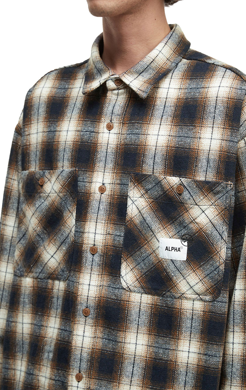 Рубашка ALPHA INDUSTRIES UNFRM FLANNEL SHIRT FW 25/26 rust M001120 