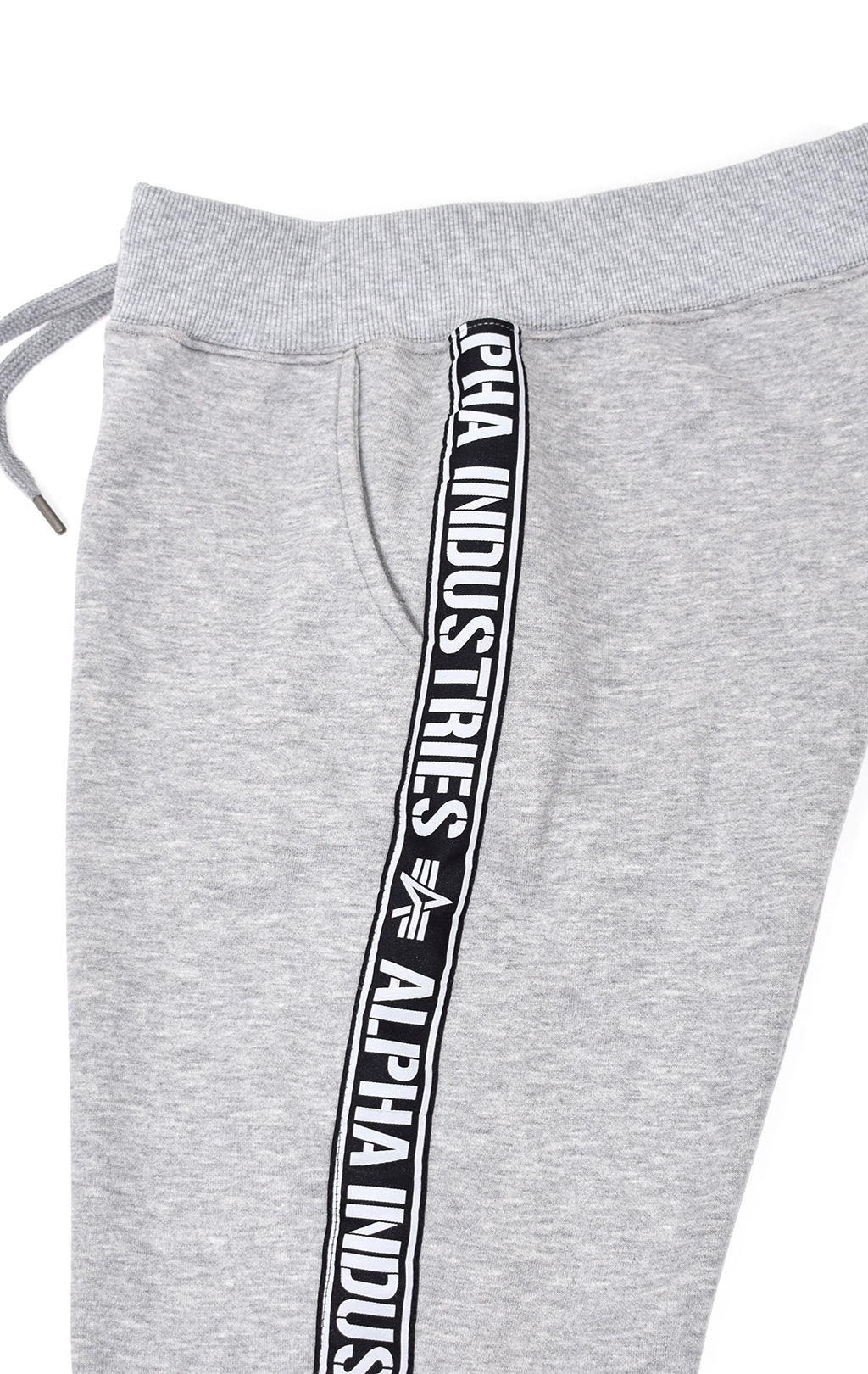 Брюки спортивные джоггеры ALPHA INDUSTRIES AL TAPE JOGGER grey heather 