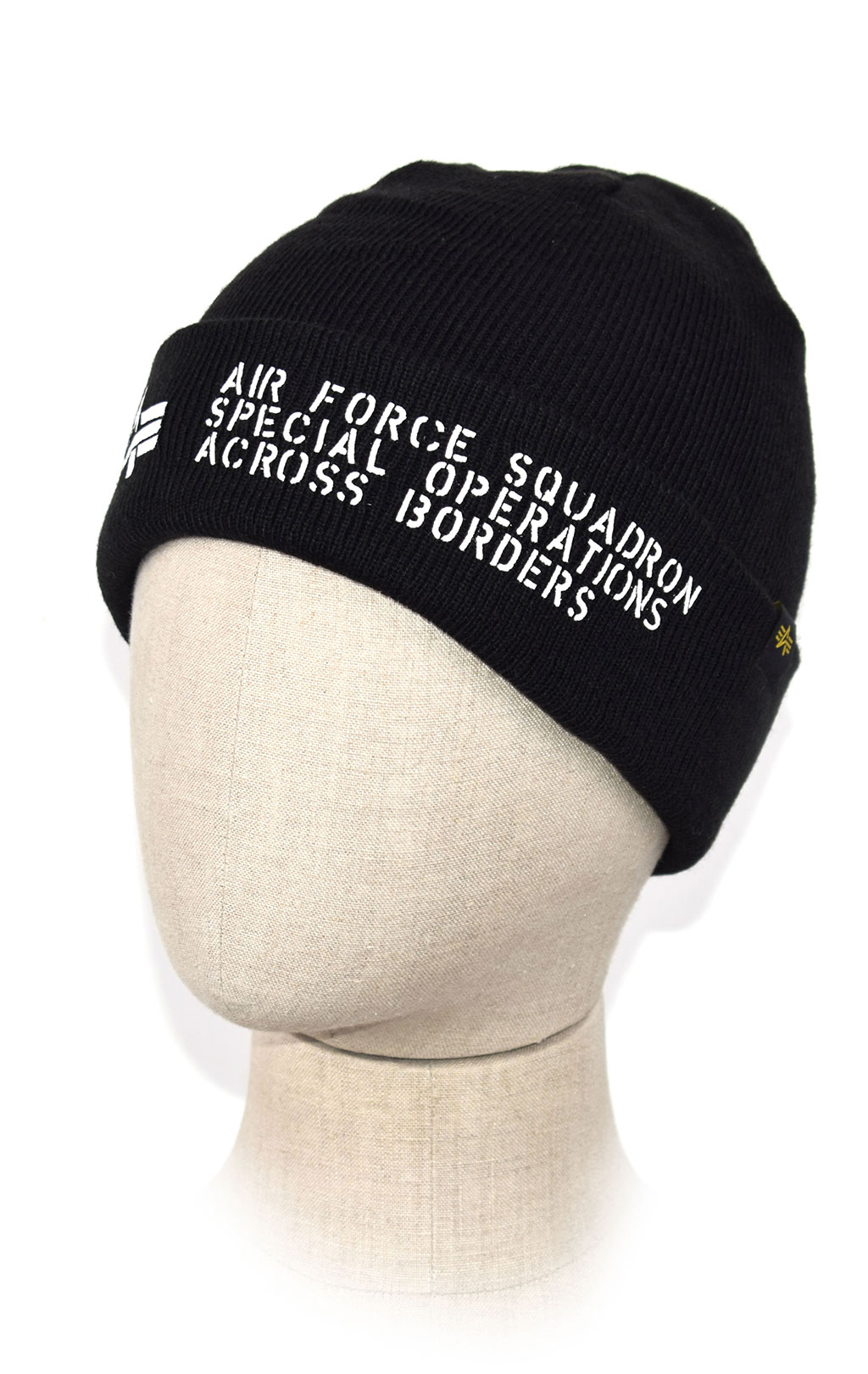 Шапка ALPHA INDUSTRIES AIR FORCE BEANIE black 