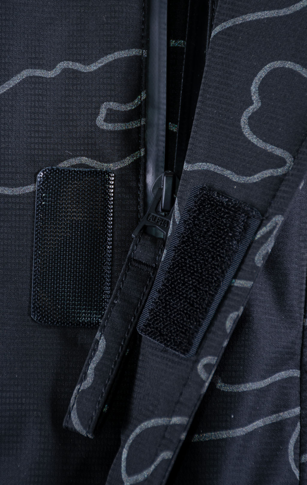 Аляска ALPHA INDUSTRIES PRIMALOFT PARKA N-3B reflective black camo 